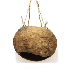 Dzwonek pasterski drewniany Vintage na sznurze XL